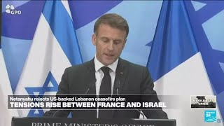 Tensions flare between France and Israel after UNIFIL peacekeepers injured in Lebanon • FRANCE 24 [upl. by Eirrotal]