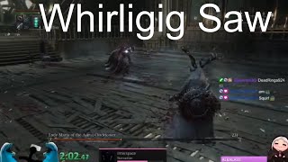 Bloodborne Lady Maria  Whirligig Saw NG Minimum Stat Requirement [upl. by Ayikur]