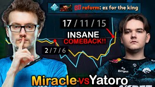 Miracle SHOWS Yatoro this EPIC Throne Defense Comeback MIRACLE VS YATORO [upl. by Moonier]