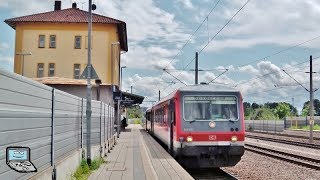 Rohrbach Ilm mit Kranzug Südostbayernbahn Sonderzug BR 111 ICE 1 3 T Güterzug [upl. by Wolfy]