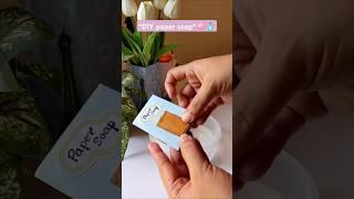 DIY paper soap🧼🧴 Homemade paper soap DIY hacks diy aesthetic shorts malayalam trending art [upl. by Rolyks100]