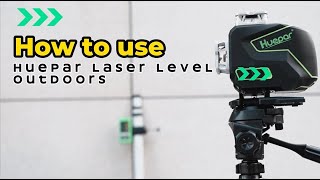 How To Use Huepar Laser Level Outdoors [upl. by My]