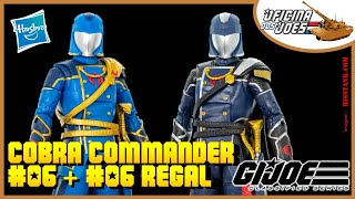 Cobra Commander amp Cobra Commander Regal  GIJoe Classified  Review em PTBR [upl. by Hannaoj]