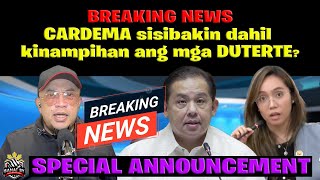 BREAKING NEWS CARDEMA patatalsikin dahil kinampihan ang mga DUTERTE [upl. by Ahsirtak]