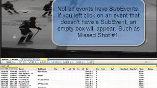 Editing SubEvents  STEVA Hockey PRO [upl. by Rennoc]