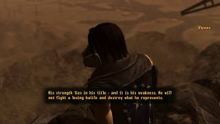 Fallout New Vegas PC  Ulysses Talks About Legate Lanius and Joshua Graham [upl. by Huston]