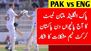 Pak vs Eng Multan Test Day 5  Pak vs Eng Day 5 Scorecard [upl. by Flosser]