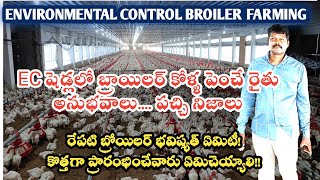 Broiler farming in Environment Control Sheds  Farmer Experience  Complete Guide [upl. by Naniac]