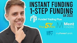 Top 4 BEST Prop Firms Instant Funding and 1Step Pros Cons Overall [upl. by Mirth]