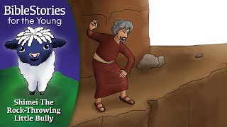 Day 107 Shimei The Rock Throwing Little Bully  Daily Bible Stories for Children and Learners [upl. by Huntlee]