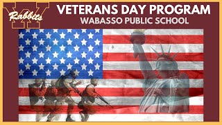 WABASSO PUBLIC SCHOOL VETERANS DAY PROGRAM  2023 [upl. by Alamac]