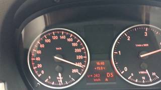 BMW e90 320D 184 HP M Paket Hız Denemesi  Top Speed Autobahn 240  Kmh  Hız Testi [upl. by Clerc]