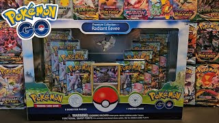 Pokemon Cards TCG Pokemon GO Radiant Eevee Premium Collection Box Opening [upl. by Esaj]