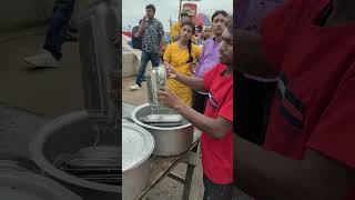 Washing Plates in Same Water  Popular Beach Side Tiffin Stall  Early Morning Breakfast in Orissa [upl. by Notnirb782]