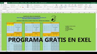 PROGRAMA POR CATENARIA EN EXEL [upl. by Marlea]