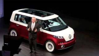 Volkswagen Microbus Bulli concept car debuts at the Geneva Auto Show [upl. by Olra834]