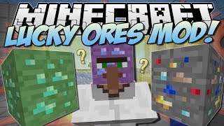 Minecraft  LUCKY ORES MOD What Will You Find  Mod Showcase [upl. by Liponis]