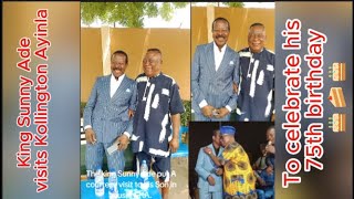 King Sunny Ade visits Kollington Ayinla’s to celebrate his 75th birthday [upl. by Treiber]