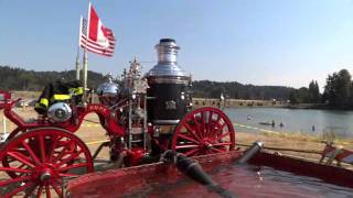 Steam Fire Engine 1899 American Steam Fire Engine Restored and working [upl. by Hardie]