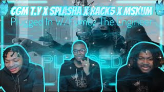 AMERICANS REACT TO CGM TY X Splasha X Rack5 X MSKum  Plugged In WFumez The Engineer  Pressplay [upl. by Montagu]