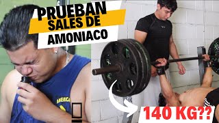 PRUEBAN SALES DE AMONIACO E INTENTO 140 KG EN BANCA [upl. by Eynenihc]