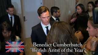 Benedict Cumberbatch 2014 Britannia Awards quotBritish Artist of the Yearquot [upl. by Annid]