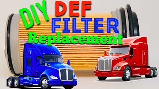 DEF Filter Replacement Kenworth  Peterbilt DIY and Save [upl. by Ahker856]