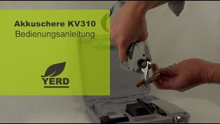 KV310 Akkuschere in einer Minute bedienen lernen [upl. by Sukey]