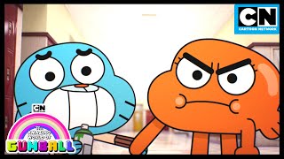 When a gorilla charges you have to stare it to the ground  Gumball  Cartoon Network [upl. by Ietta]