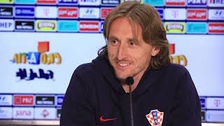 Luka Modrić na konferenciji za medije uoči utakmice Hrvatska  Wales [upl. by Lashonda]