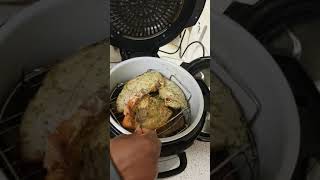 NINJA FOODI MULTI COOKER AIR FRYING PORK CHOPS [upl. by Hui]