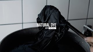 HOW TO NATURALLY DYE FABRIC BLACK  DYE WITH POMEGRANATE IRON AND LOGWOOD  NATURAL DYE DARK COLORS [upl. by Latsyk]