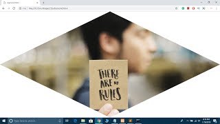 CSS Advanced Shapes Tutorial 1 How to create Diamond Shape using CSS only  Clip Path Polygon [upl. by Aihtela]