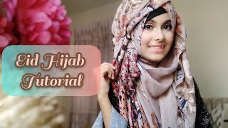 Eid Special Hijab Tutorial  Noshin Nower ❤ [upl. by Faunia233]