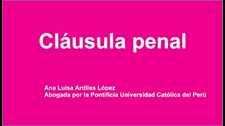 Cláusula penal [upl. by Wojak]