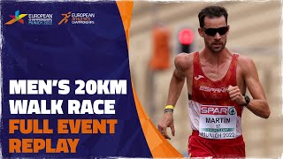 Mens 20km Race Walk  Munich 2022  Alvaro Martin [upl. by Esta422]