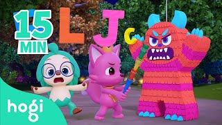 C is for Candy 🍬 Chocolate 🍫 Cookie🍪｜ABC Song｜Learn ABC｜15 min｜ABC for Kids｜Hogi Pinkfong [upl. by Anilev]