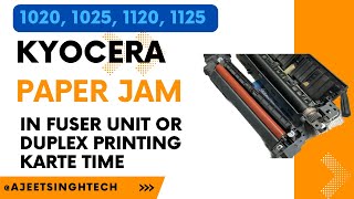 Kyocera printer paper jam 1020 1025 1120 1125 [upl. by Anileh]