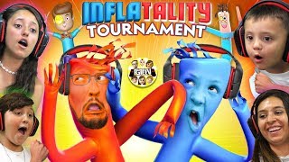 BALLOONS DANCING GAME 🎈 FGTEEV TOURNAMENT Inflatality Family Gaming [upl. by Nilloc]