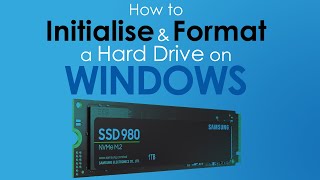 How to initialise a hard drive in windows [upl. by Kasevich]