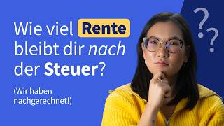 So wird die Rente versteuert  SteuerTabelle für Rentner [upl. by Madoc]