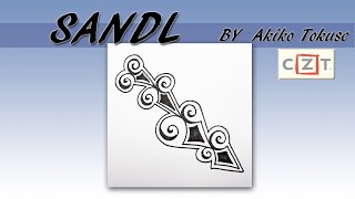 如何畫一般圖樣How to draw the Tangle Pattern SANDL [upl. by Apostles796]