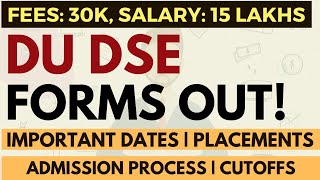 Delhi School Of Economics DU MBA Forms are out Fees 30K Salary 15 lakhs  Imp dates Best ROI [upl. by Ecertak718]