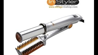 INSTYLER مكواة الشعر الثورية الدوارة [upl. by Suoilenroc]