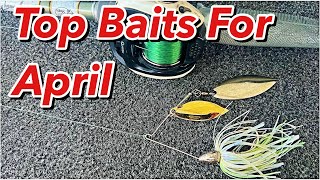 Top 5 Baits For April Bass Fishing [upl. by Adnyleb]