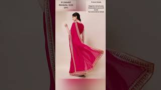 Sangria Embroidered Saree With Blouse [upl. by Derick372]