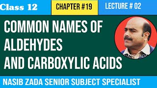 Common names of Carboxylic acids and aldehydes  Chemistry Class  Pashto NASIBZADASSS [upl. by Rowen840]