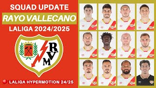 RAYO VALLECANO OFFICIAL SQUADS SUMMER TRANSFER  RAYO VALLECANO SQUAD UPDATE 202425  LALIGA 2425 [upl. by Ahsemat89]