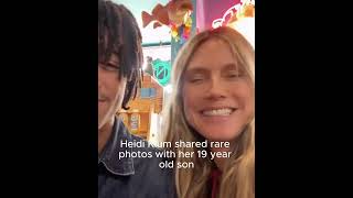 Heidi Klum Shares Rare Pics with Son Henry at College 🎓💖HeidiKlum HenryKlum [upl. by Channa]