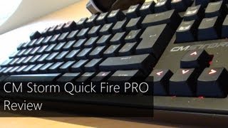 CM Storm Quick Fire Pro mechanical gaming keyboard Review CCReviews [upl. by Peterman579]